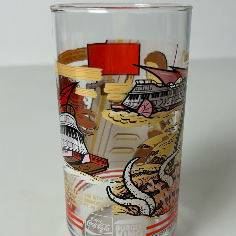 Star Wars - Return of The Jedi - Burger King 1983 Glass Cup Vintage Han Solo - Picture 3 of 10